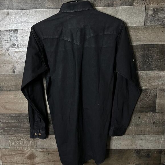 VTG MWG Canadian Outdoors Button Down Aztec Stitching Mens Medium - Picture 4 of 6